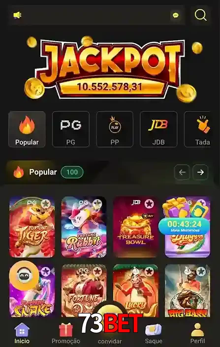 Promoções Especiais no 73bet App